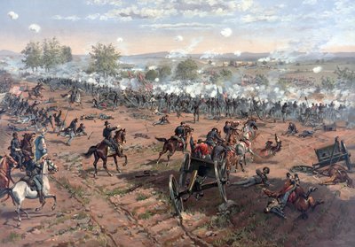 Battaglia di Gettysburg da Thure de Thulstrup